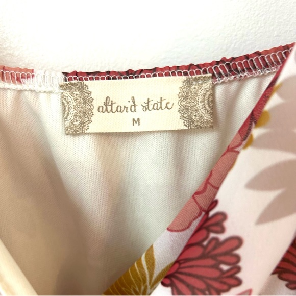 Altar'd State Pink and Gold Floral Dress - Picture 3 of 4